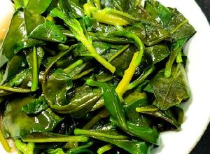Foto resep Tumis Daun Ginseng (184)