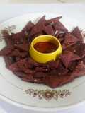 Beetroot Ragi Crackers