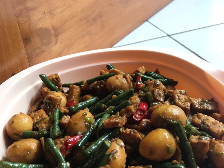 Langkah Gampang Menyiapkan Resep Oseng Kacang Panjang Tempe dan Telur Puyuh yang Bikin Ngiler Anti Ribet, Lezat