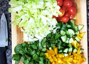 Easiest Way to Make Yummy Salad with Orange Juice    