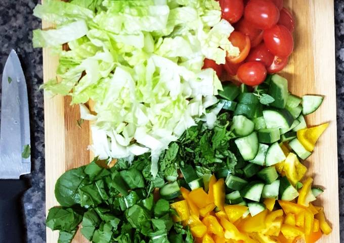 Steps to Prepare Speedy Salad with Orange Juice🍊🥗 سلطة مع عصير البرتقال