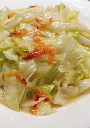 櫻花蝦高麗菜 的食譜成品照片