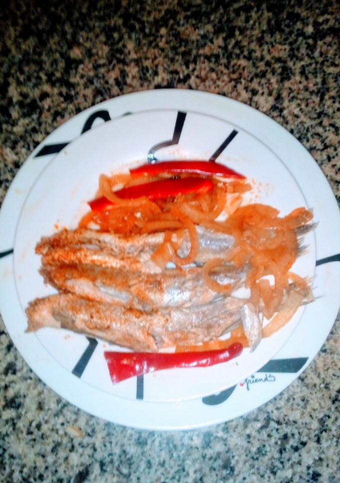 Una foto de Bacalaillas encebolladas