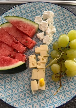 Φωτογραφία της συνταγής 🍇🧀 Σταφύλια / κασέρι και καρπούζι / φέτα 🍉