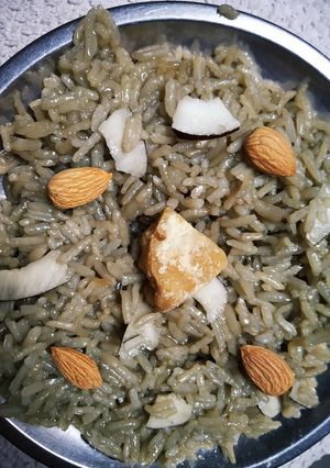 A picture of Jaggery Rice.
