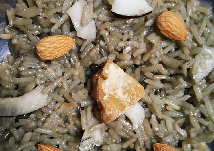 Steps to Prepare Speedy Jaggery Rice