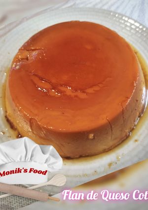 Una foto de Flan de Queso Cottage