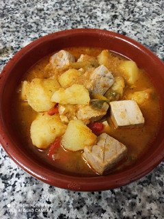 Una foto de Marmitako de atún