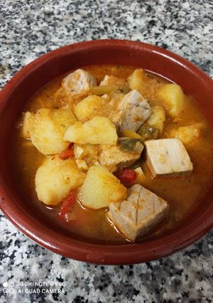 Una foto de Marmitako de atún