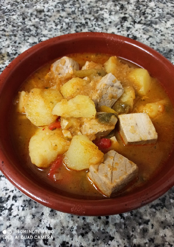Una foto de Marmitako de atún
