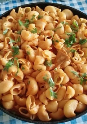 Une photo de Macaronis aux légumes d’automne