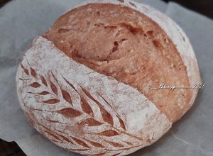 Foto resep Angkak Wijen Sourdough Bread