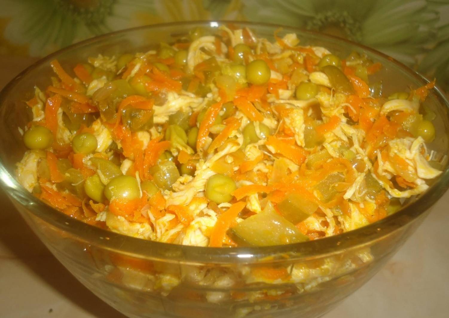 Обжорка Салат Рецепт С Курицей Фото