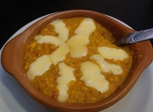 Una foto de Humita de choclo a la olla