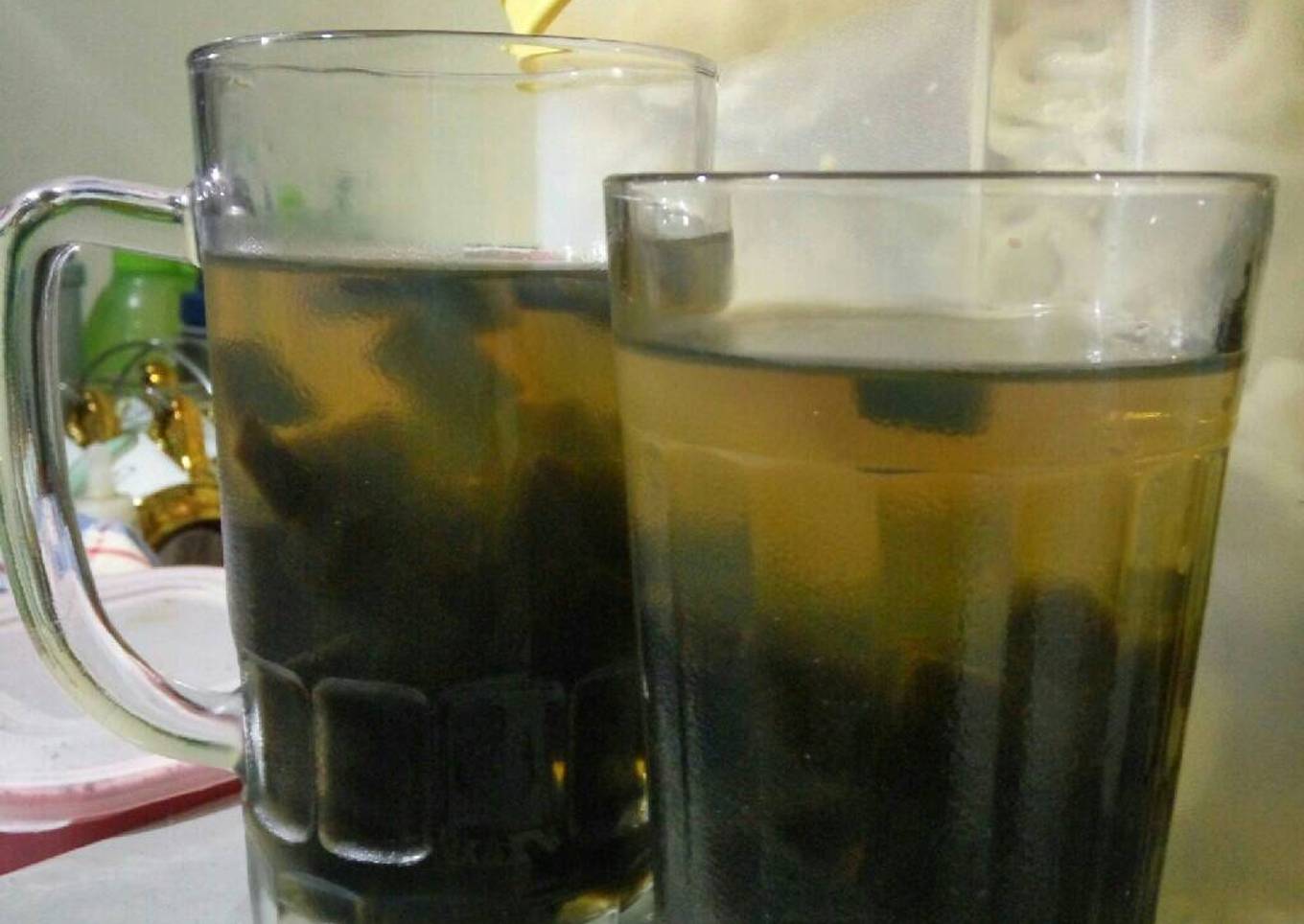 [Minuman Buka Puasa] Es Cincau Sirup Leci