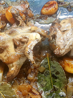 Una foto de Tordos Worcestershire Encebollados al Ajillo