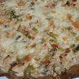 Tarta de pollo y puerro