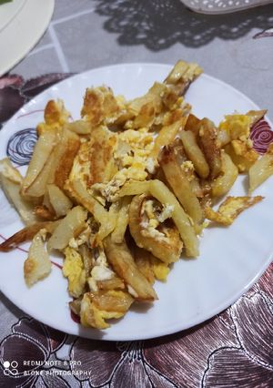 صورة لوصفة فريت اوملات 🍟🍟