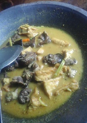 Foto resep Ati ampela di kuah santan