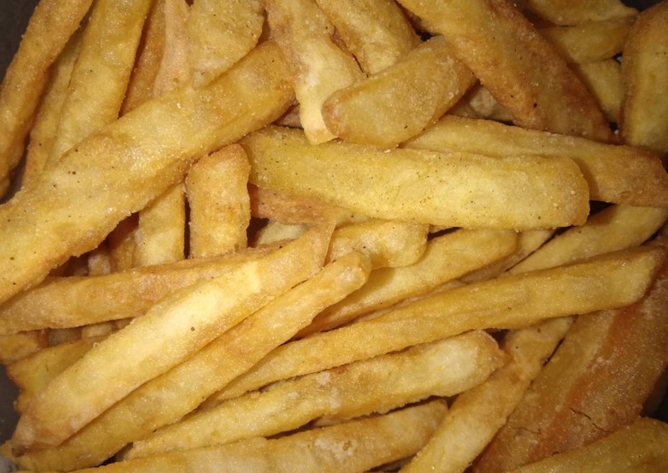 Kentang goreng super simpel + TRICK renyah tahan lama