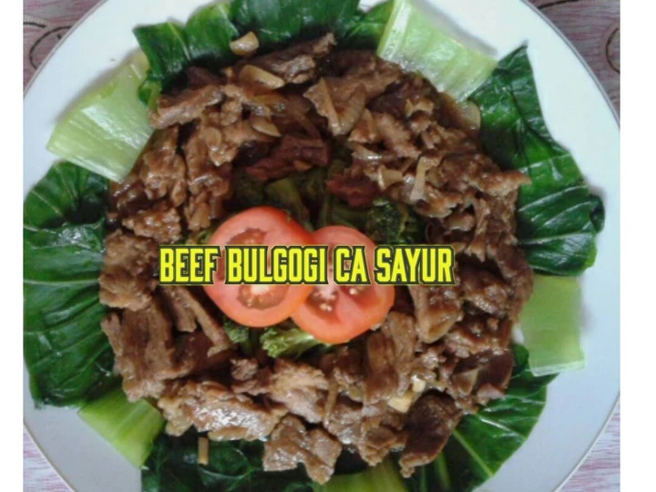 Cara Mudah Menyiapkan Resep Beef bulgogi ca sayur yang Bisa Manjain Lidah