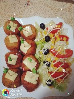 صورة لوصفة كروكات بطاطا محشية