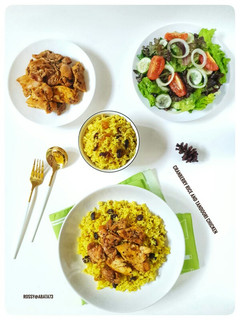 Foto resep Isi Piringku - Cranberry Rice And Tandoori Chicken Salad