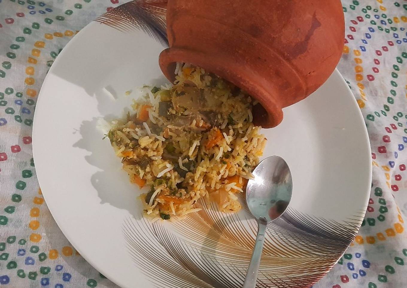 Veg mataka biryani