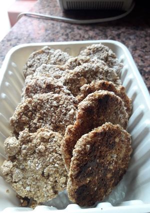 Una foto de Galletitas de banana y avena light