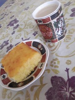 صورة لوصفة بسبوسة باللبن (الرايب)