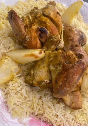 صورة لوصفة ارز مندي بالفرن