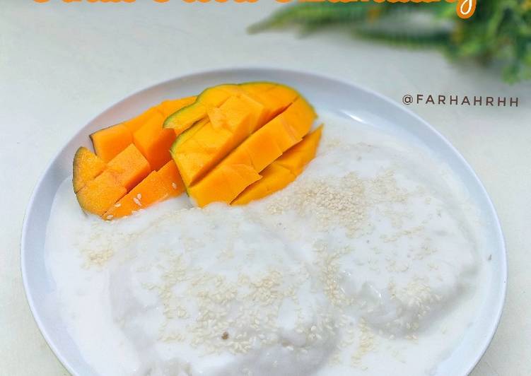 Resep Khao Neow Mamuang 🇹🇭 (ข้าวเหนียวมะม่วง / Mango Sticky Rice) | Teknik Menyiapkan Khao Neow Mamuang 🇹🇭 (ข้าวเหนียวมะม่วง / Mango Sticky Rice), Lezat Sekali