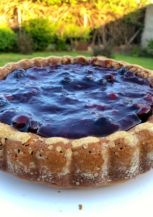Una foto de Torta con frutos rojos