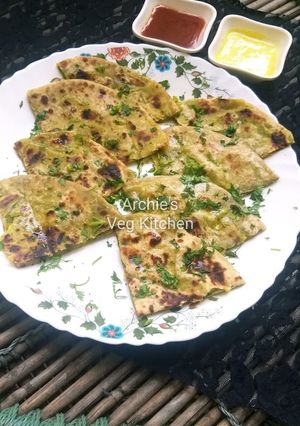 A picture of Sattu paratha.