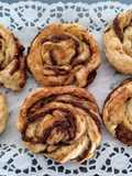 Caracolas de hojaldre con Nutella