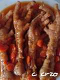Patas de pollo guisadas