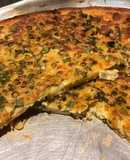 Fainá con cebollita de verdeo