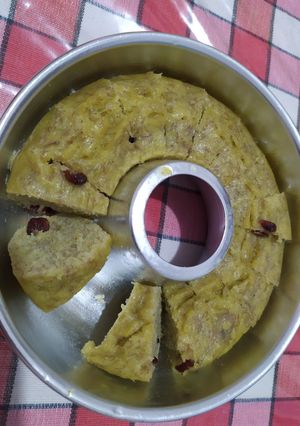 Foto resep Bolu pisang kukus cranberries