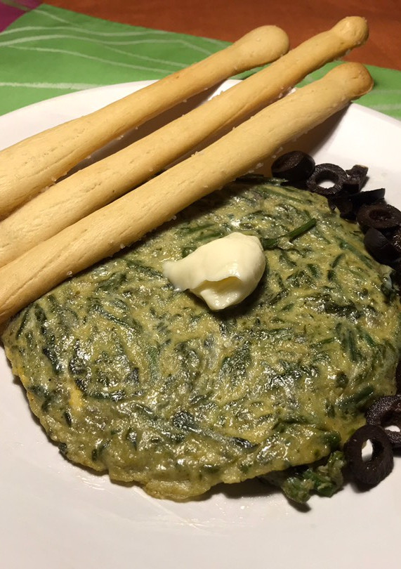 Una foto de Tortilla de espárragos silvestres