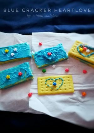 Foto resep Blue cracker heartlove