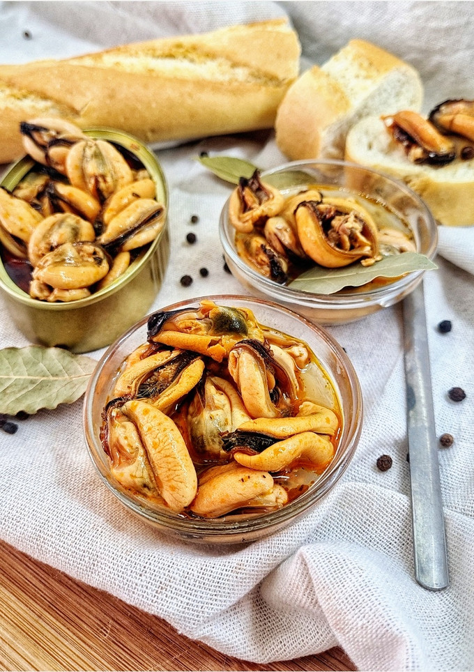 Una foto de Mejillones en escabeche picante
