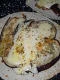 Queso ranchero con berenjenas grilladas