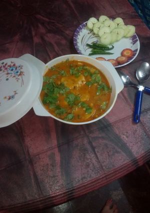 A picture of Rajasthani dal dokli.