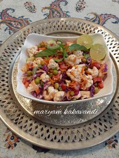 عکسی از دستور سالاد گل کلم