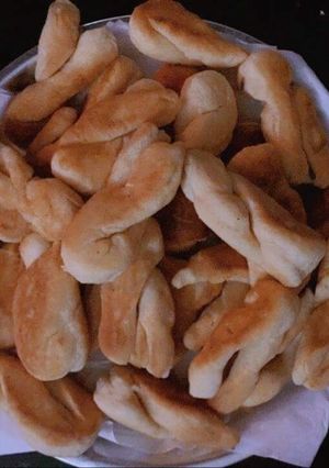 Hình của món Bánh quẩy tuổi thơ.