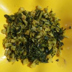 A picture of Radish dry Bhujiya.