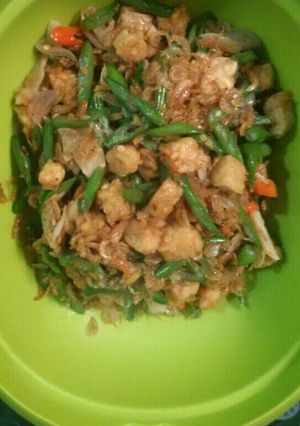 Foto resep Tumis Tempe buncis udang rebon