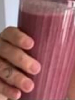 Foto de Batido de Banana, Framboesas e Morangos