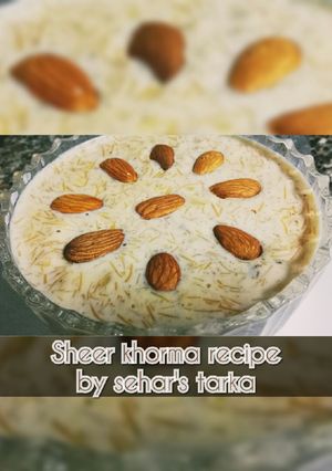 A picture of Sheer khorma recipe.