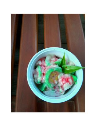 Foto resep Es pisang ijo